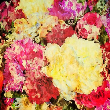 Artwork thumbnail, Springtime Bouquet Art - Floral Gift by OneDayArt