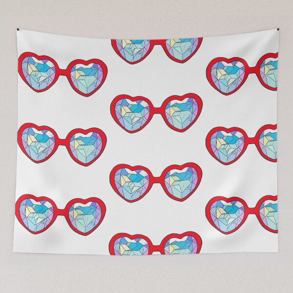 Item preview, Kaleidoscope Heart Sunglasses designed and sold by Haleyperetic.