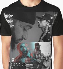 RIP Nipsey Hussle Nipsey Hussle RIP Rest in Peace Nipsey Hussle Crenshaw Marathon Tribute Fan Art & Merch Graphic T-Shirt