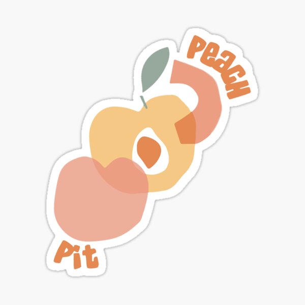 Peach Pit Alrighty Aphrodite Stickers Redbubble