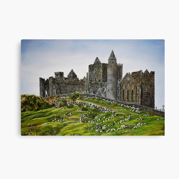 Rock of Cashel, Ireland (Carraig Phadraig) - oil painting Canvas Print