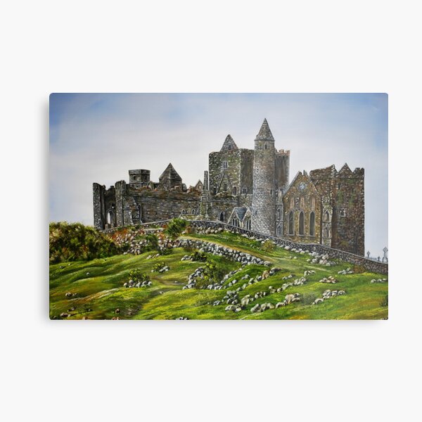 Rock of Cashel, Ireland (Carraig Phadraig) - oil painting Metal Print