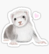 Pegatina Ferret Love