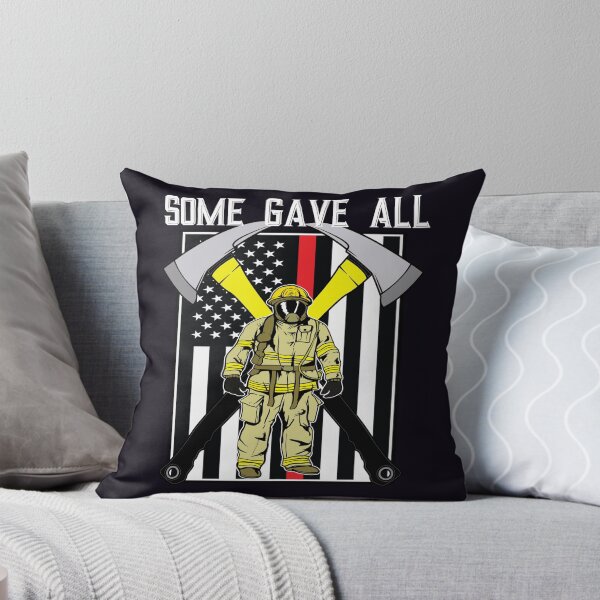 Item preview, Red Line American flag firemen T- designed and sold by BRtisticDesigns.