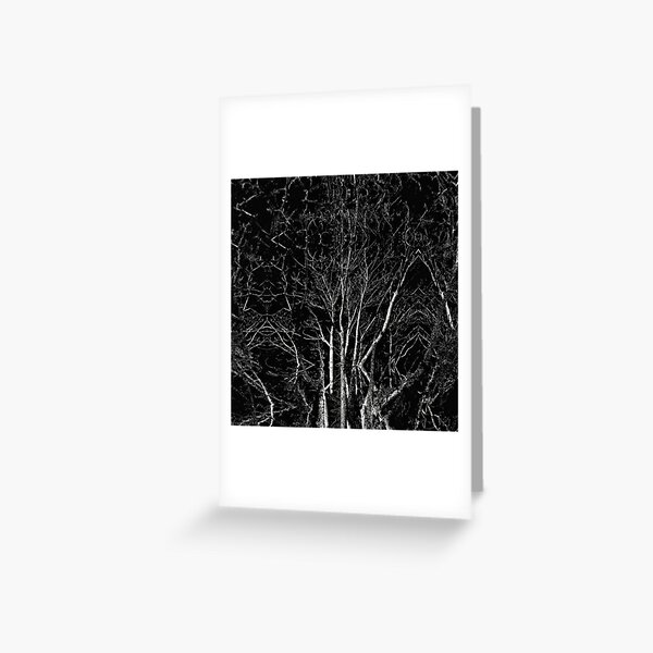 Creepy Tree Refraction Greeting Card