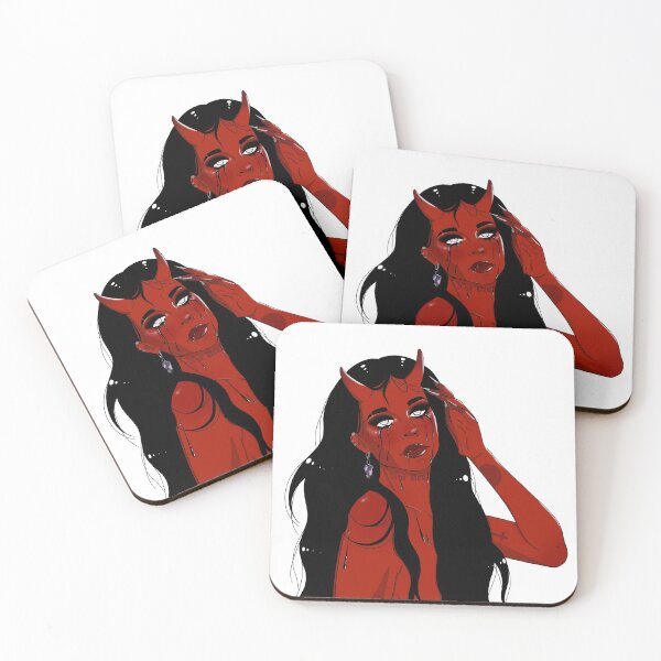 Item preview, Tattooed red Demon girl designed and sold by baconqueen.