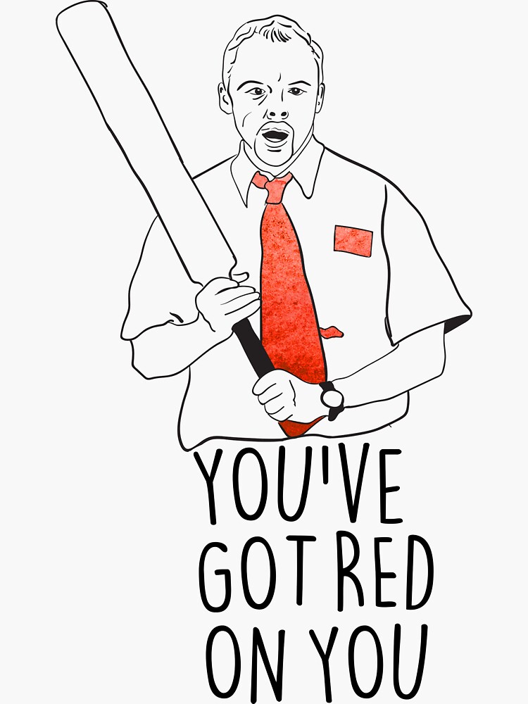 "Shaun of the Dead" Sticker for Sale by MidgyWidgy Redbubble