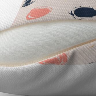 Alternate view of Handpainted Circle Textures Cream Multi Throw Pillow
