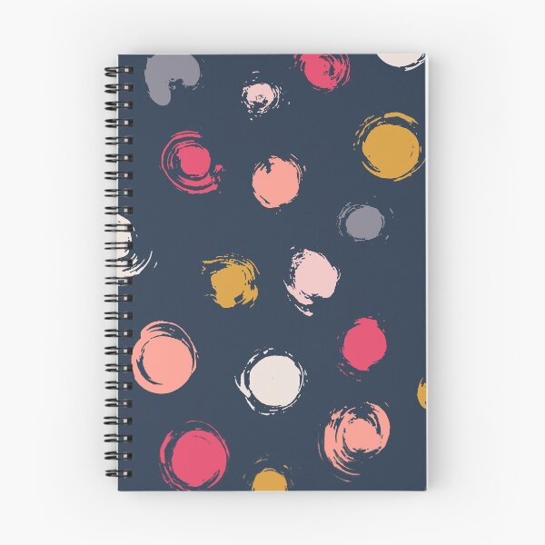 Item preview, Handpainted Circle Textures Navy Multi designed and sold by gabrielleneil.