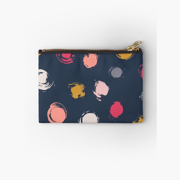 Item preview, Handpainted Circle Textures Navy Multi designed and sold by gabrielleneil.