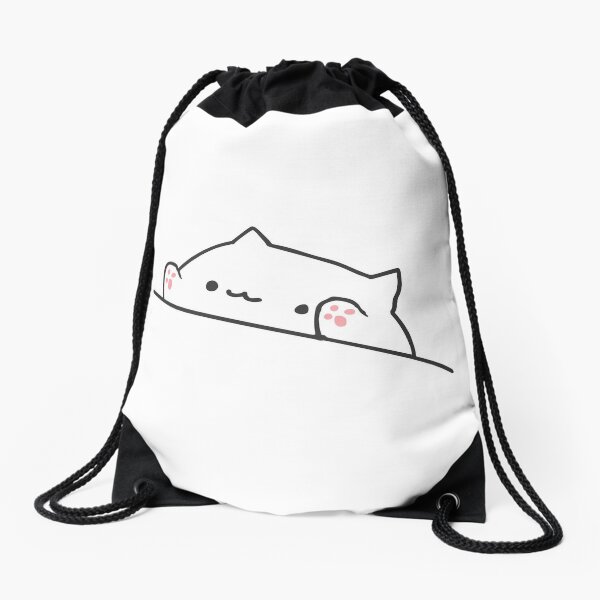 Roblox Cat Drawstring Bags Redbubble - bongo cat t shirt roblox bag