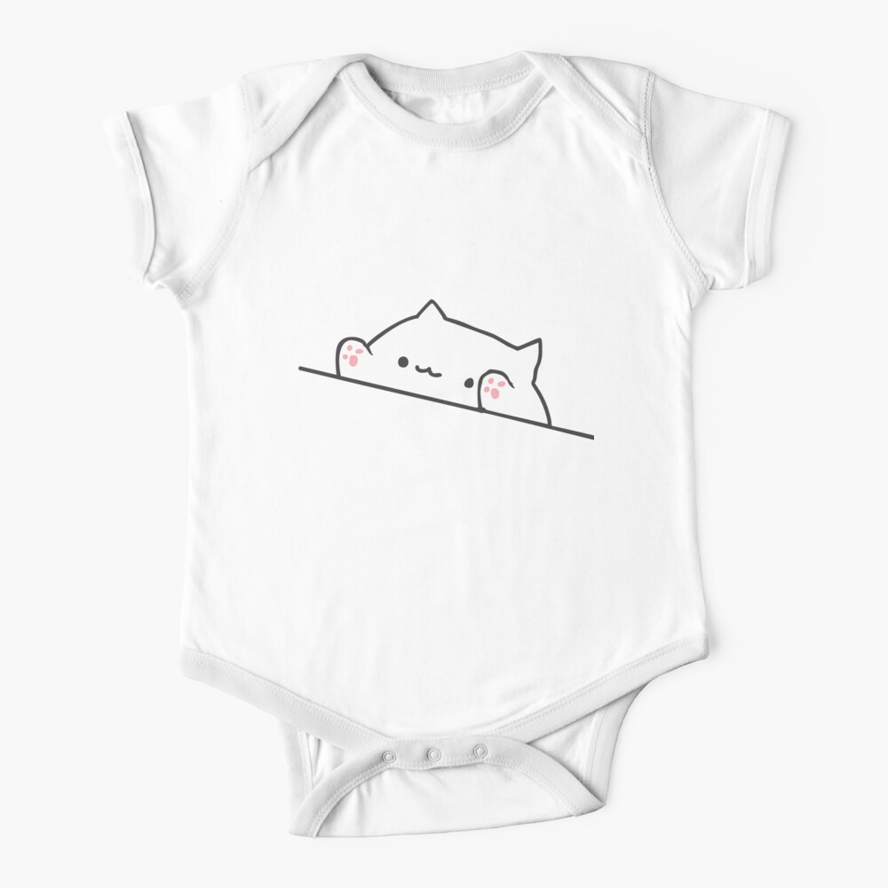 Bongo Cat Baby One Piece By Ordebaik Redbubble - bongo cat in a bag roblox t shirt