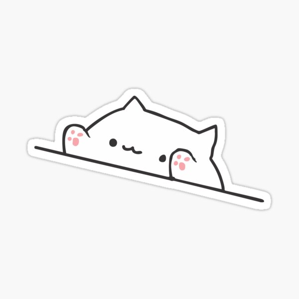 Roblox Image Stickers Redbubble - bongo cat bag roblox png