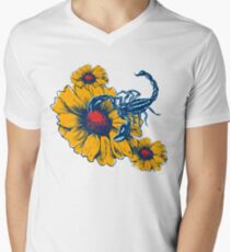 Scorpion Flowers V-Neck T-Shirt