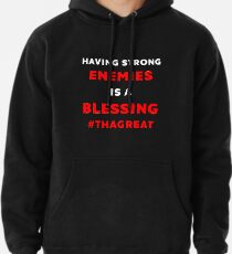 Nipsey Hussle THAGREAT Tribute Last Tweet Strong Enemies Blessing Pullover Hoodie