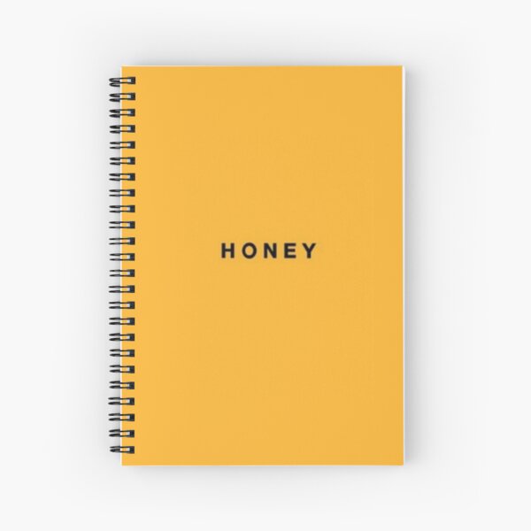 Honey Aesthetic Spiral Notebook
