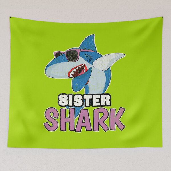 Item preview, Dabbing Sister Shark T-Shirt Family Matching Gift Tee designed and sold by Hananiah Merch.