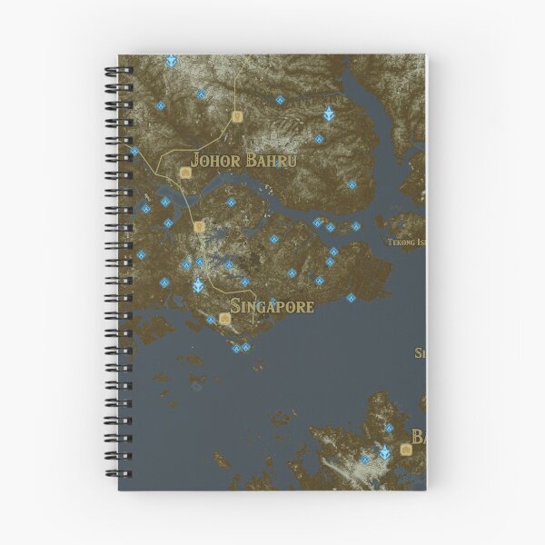 Item preview, Map of Singapore (BotW-style) designed and sold by Henrik Gulliksen Schüller.