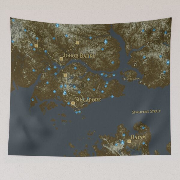 Item preview, Map of Singapore (BotW-style) designed and sold by Henrik Gulliksen Schüller.