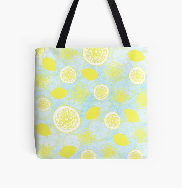 Lemon Fresh All Over Print Tote Bag