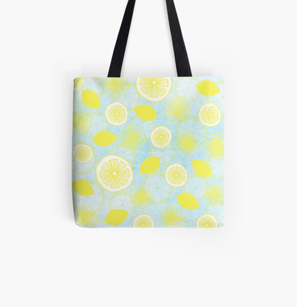 Lemon Fresh All Over Print Tote Bag