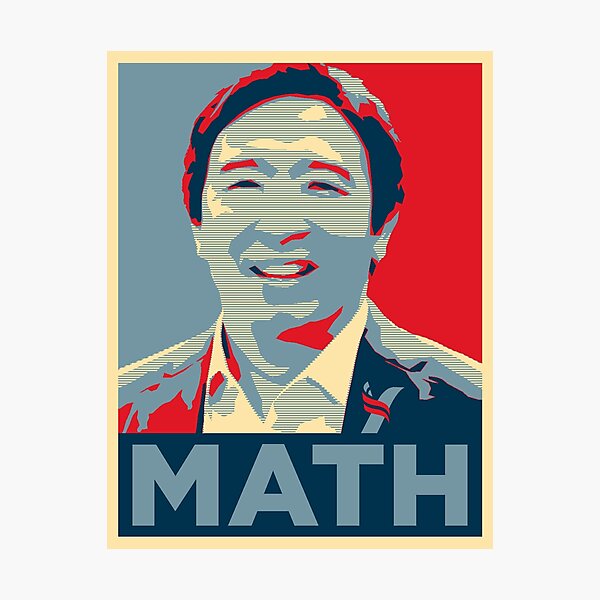 andrew yang math t shirt