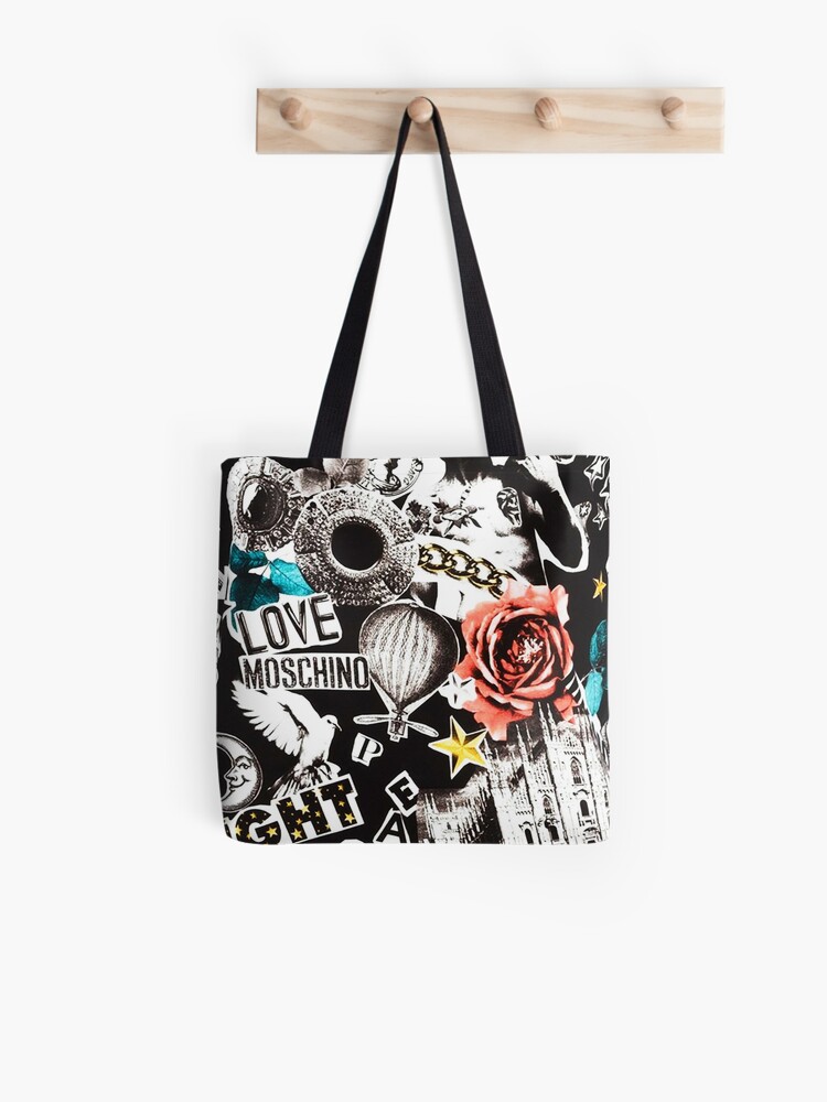 love moschino black tote bag