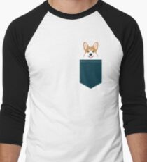 Teagan - Corgi Welsh Corgi gift phone case design for pet lovers and dog people Men's Baseball ¾ T-Shirt