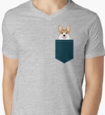Teagan - Corgi Welsh Corgi gift phone case design for pet lovers and dog people Men's V-Neck T-Shirt