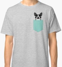 Logan - Boston Terrier pet design with bold and modern colors for pet lovers Classic T-Shirt