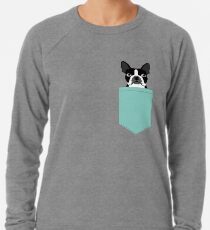 Logan - Boston Terrier pet design with bold and modern colors for pet lovers Lightweight Sweatshirt