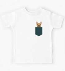 Weide - französischer Bulldoggen-Telefonkasten-Kunstentwurf für Hundeliebhaber und Hundeleute Kinder T-Shirt
