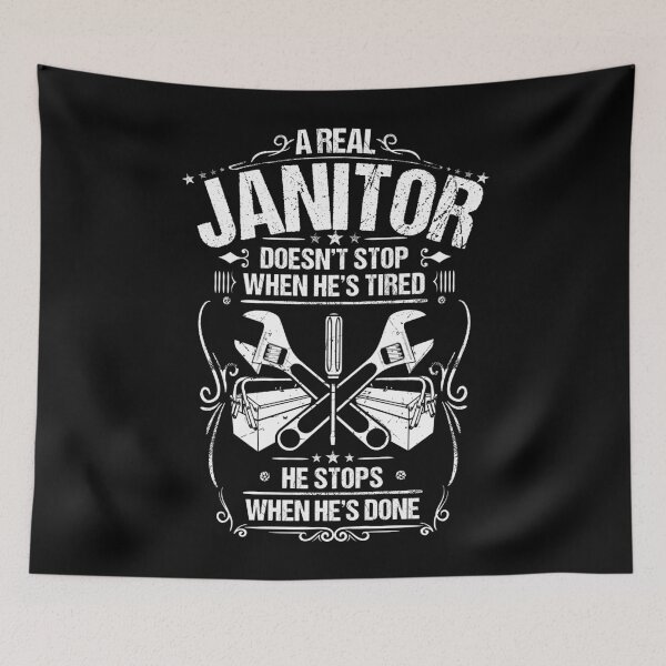 Item preview, Janitor Caretaker Groundskeeper House Keeper Gift designed and sold by Krautshirts.
