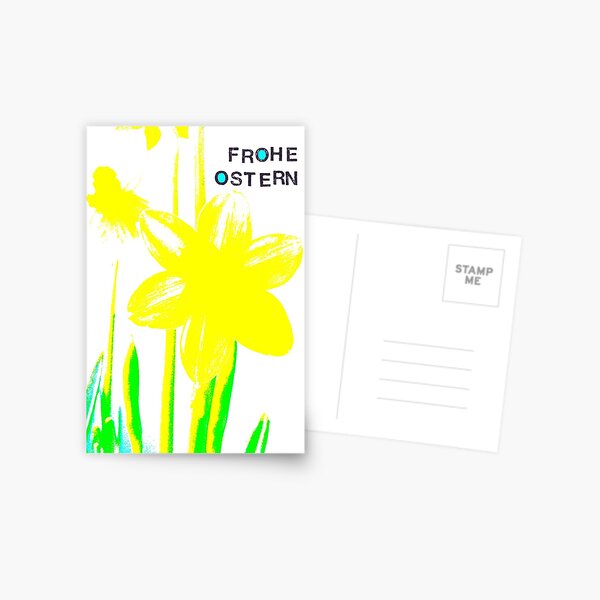 Frohe Ostern: Osterglocke Postkarte