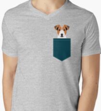 Bailey - Jack Russell Terrier phone case art print gift for dog people Jack Russell Terrier owners V-Neck T-Shirt