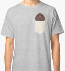 Piper - Dachshund, weener dog, wiener dog, pet portrait, sausage dog, pet Classic T-Shirt
