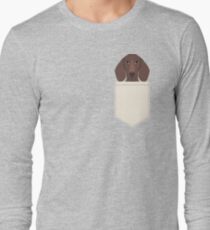 Piper - Dachshund, weener dog, wiener dog, pet portrait, sausage dog, pet Long Sleeve T-Shirt