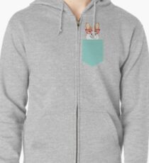 Teagan Glasses Corgi cute puppy welsh corgi gifts for dog lovers and pet owners love corgi puppies Zipped Hoodie