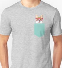 Teagan Glasses Corgi cute puppy welsh corgi gifts for dog lovers and pet owners love corgi puppies Unisex T-Shirt