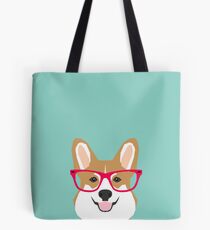 Teagan Glasses Corgi cute puppy welsh corgi gifts for dog lovers and pet owners love corgi puppies Tote Bag