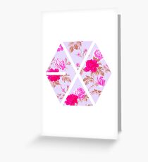 EXO - Blumen Grußkarte