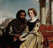 Othello and Desdemona - William Powell Frith - Date unknown - Fitzwilliam Museum - Cambridge (England) Painting - oil on canvas by znamenski