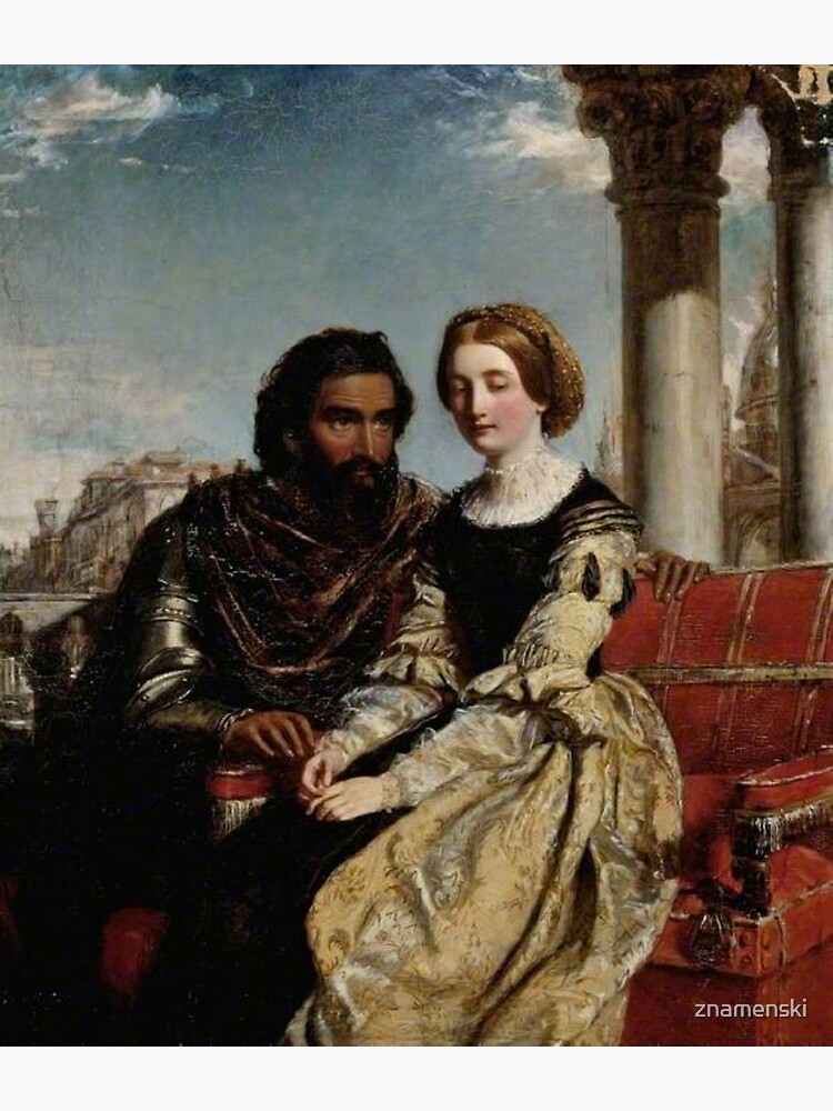 Othello and Desdemona - William Powell Frith - Date unknown - Fitzwilliam Museum - Cambridge (England) Painting - oil on canvas by znamenski