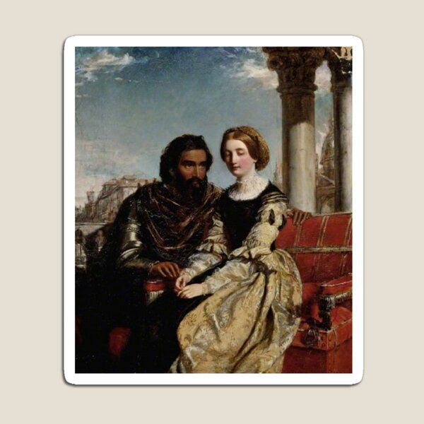 Othello and Desdemona - William Powell Frith - Date unknown - Fitzwilliam Museum - Cambridge (England)	 Painting - oil on canvas  Magnet