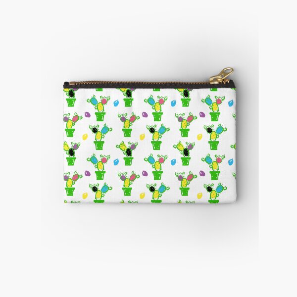 Item preview, pattern with cactus in pots. Colorful on white background. designed and sold by linasemenova.