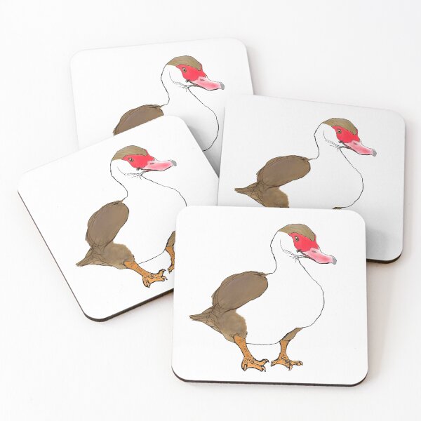Item preview, Light chocolate parti-colour Muscovy duck designed and sold by NinGaui.