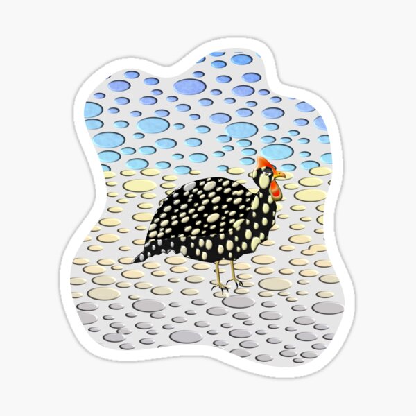 GUINEAFOWL SPOTS 255. Sticker