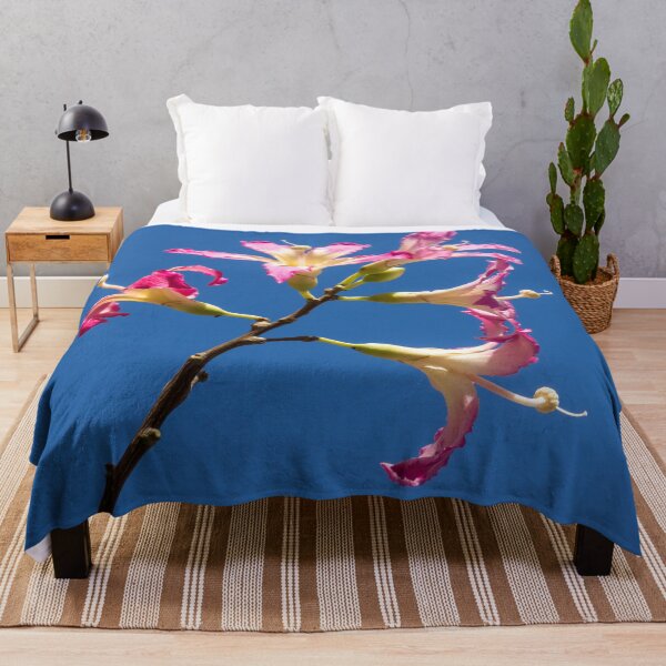 Item preview, Five Exotic Flowers - Silk Floss Tree Ceiba Speciosa Blooming Branch designed and sold by Georgia Mizuleva.