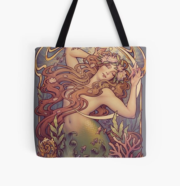 Andersen's Little Mermaid All Over Print Tote Bag