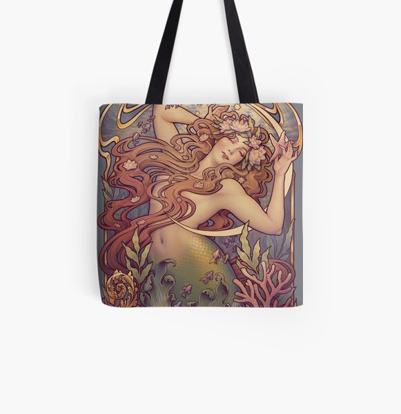 Andersen's Little Mermaid All Over Print Tote Bag